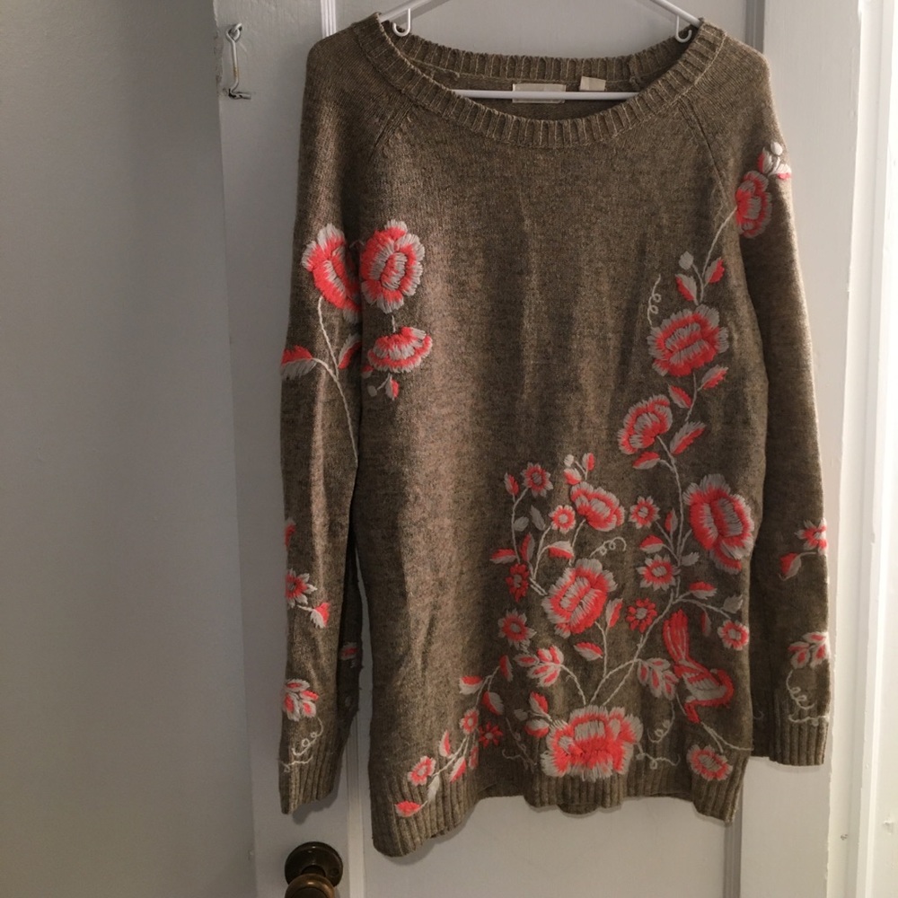 Anthropologie oatmeal sweater